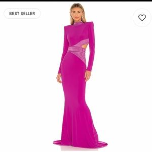 Zhivago gown in berry color